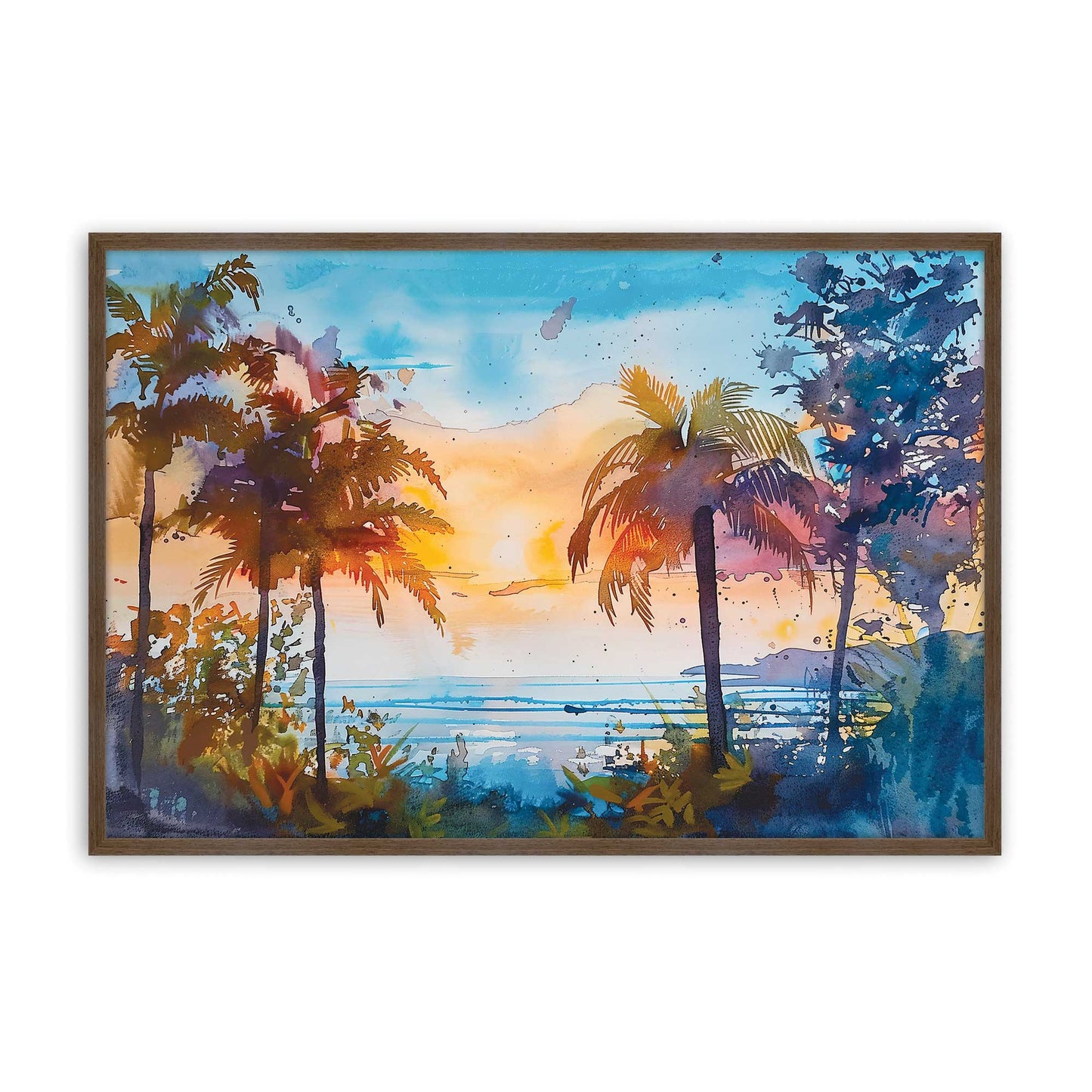 [Color:Walnut], Picture of art in a Walnut frame