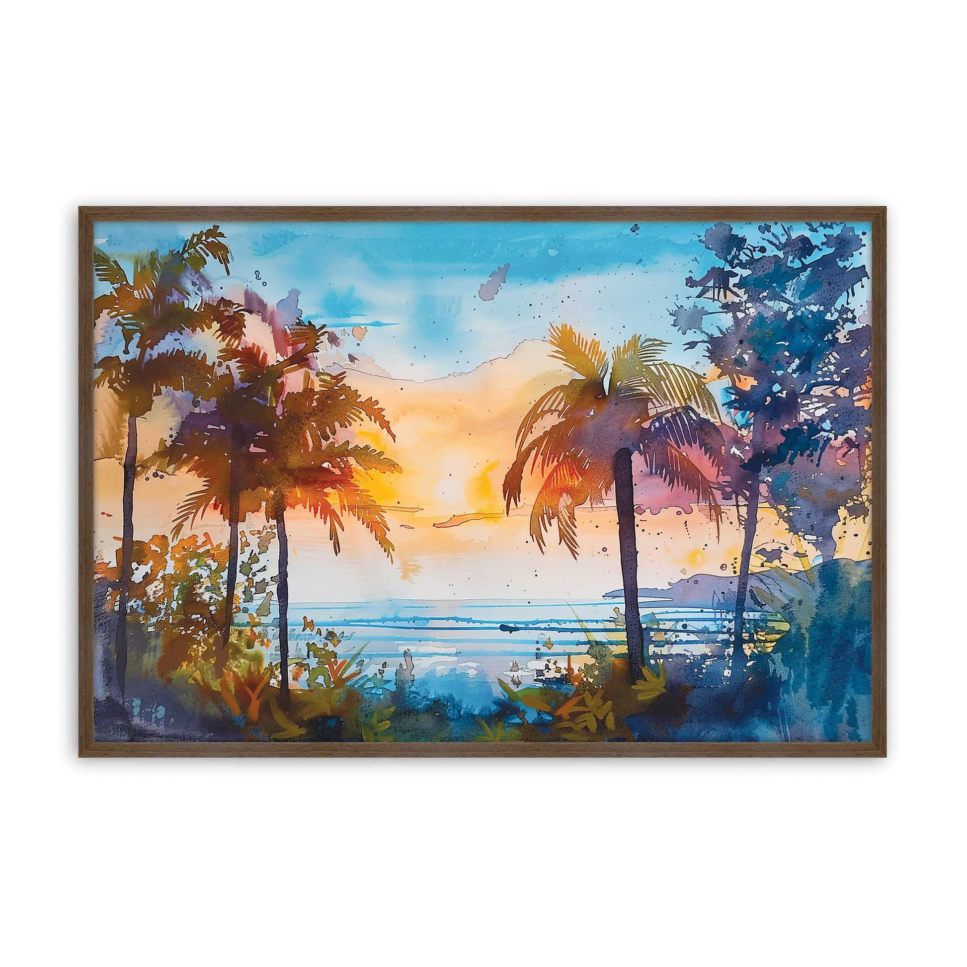 [Color:Walnut], Picture of art in a Walnut frame