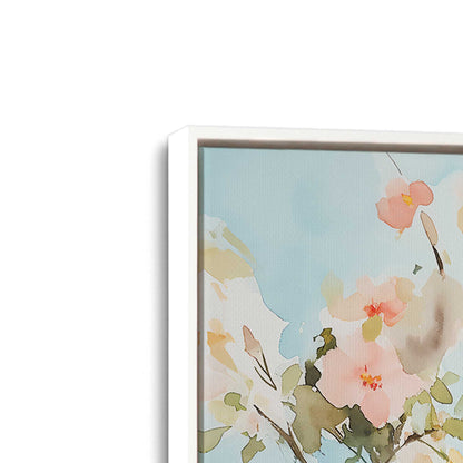 [Color:Opaque White], Picture of art in a White frame at an angle