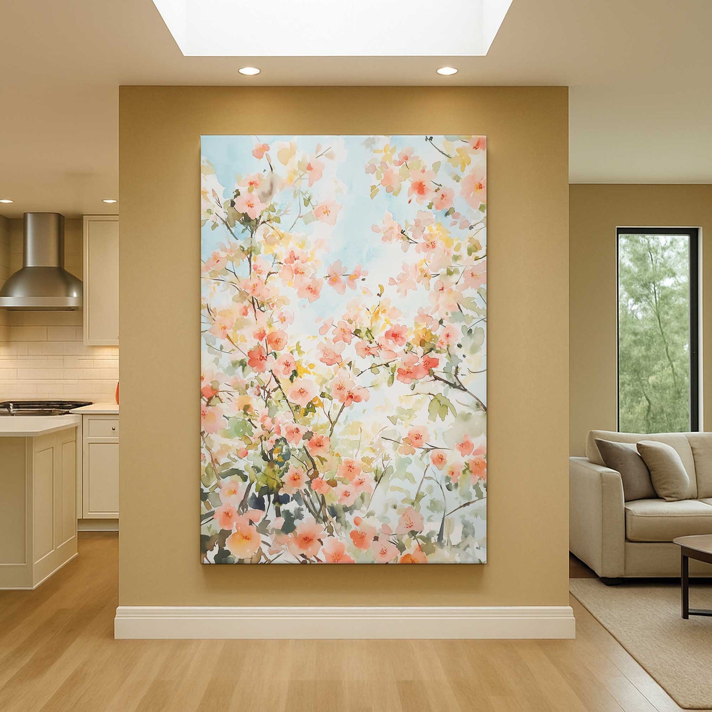 [Color:Stretched Canvas], Picture of art in a room