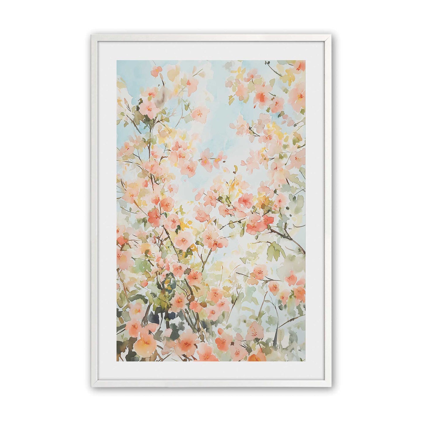[Color:Opaque White], Picture of art in a Opaque White frame