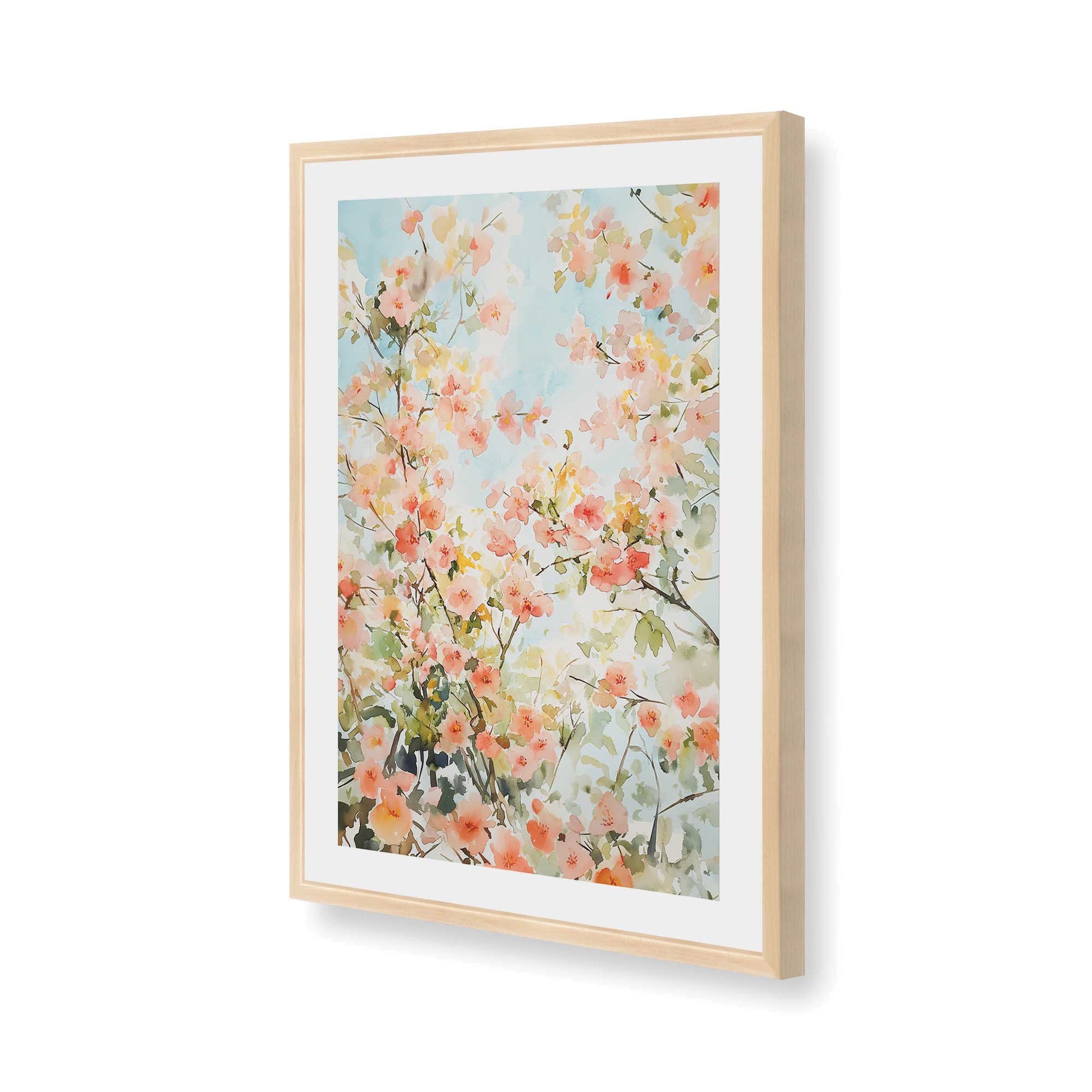 [Color:Raw Maple], Picture of art in a Raw Maple frame of the corner