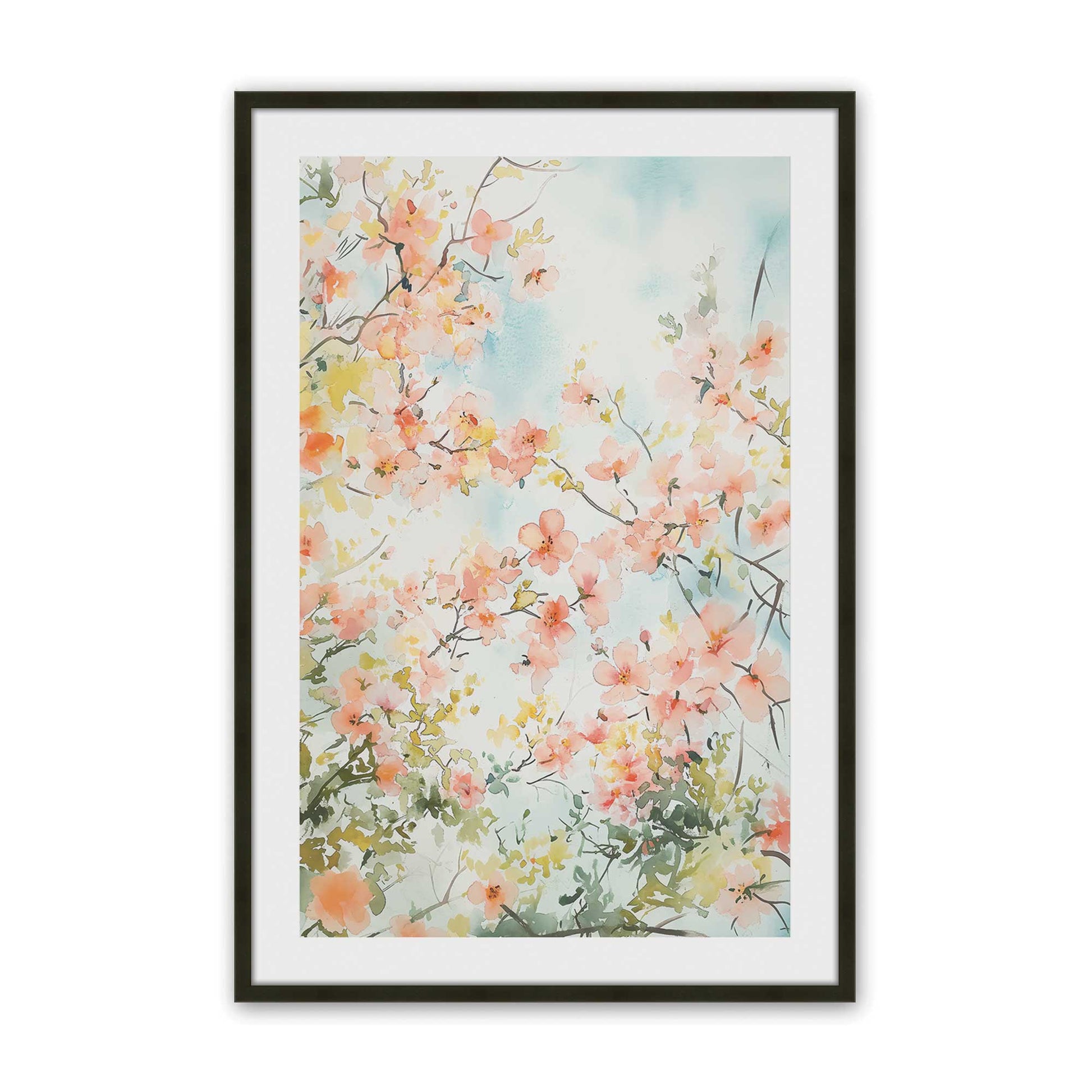 [Color:Satin Black], Picture of art in a Satin Black frame