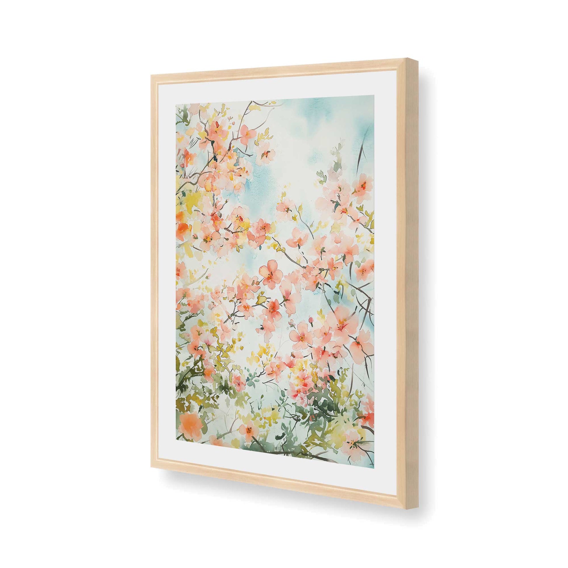 [Color:Raw Maple], Picture of art in a Raw Maple frame of the corner