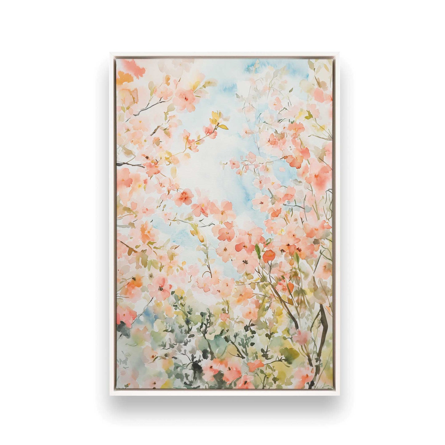 [Color:Opaque White], Picture of art in a White frame