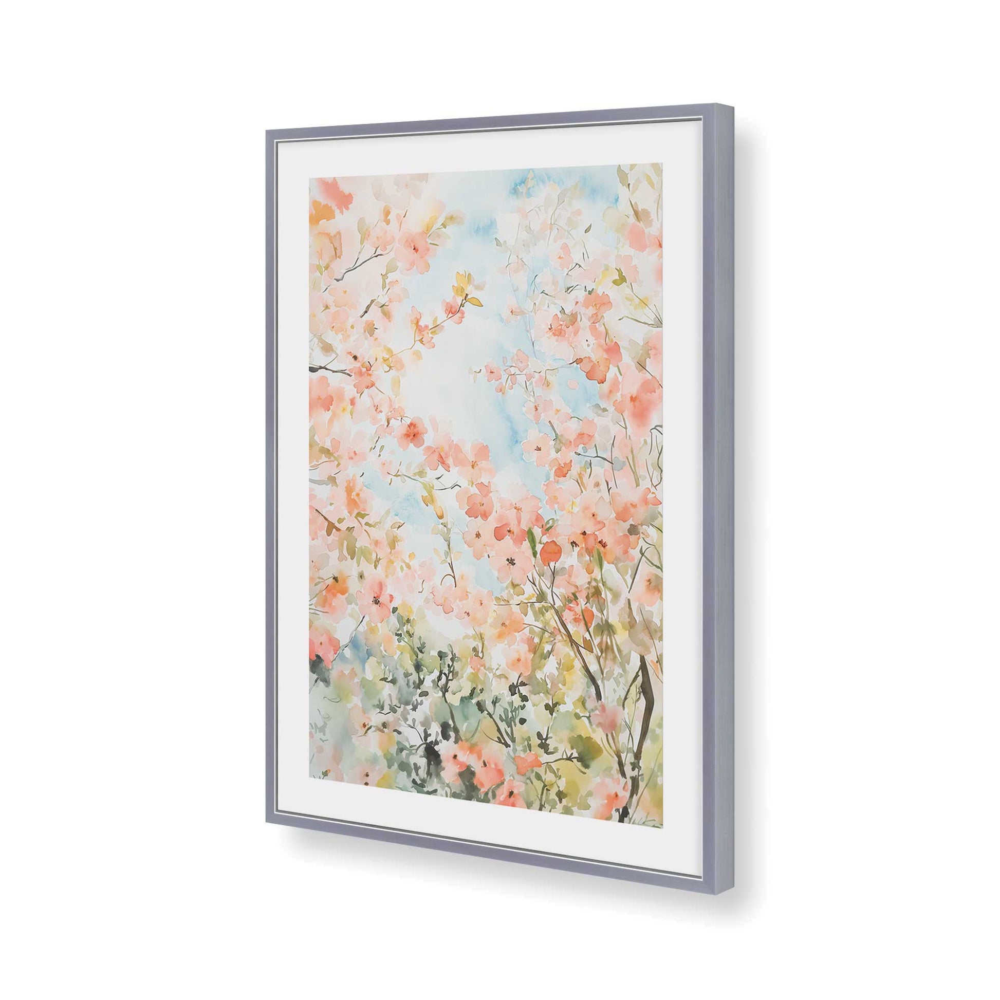 [Color:Polished Chrome], Picture of art in a Polished Chrome frame of the corner