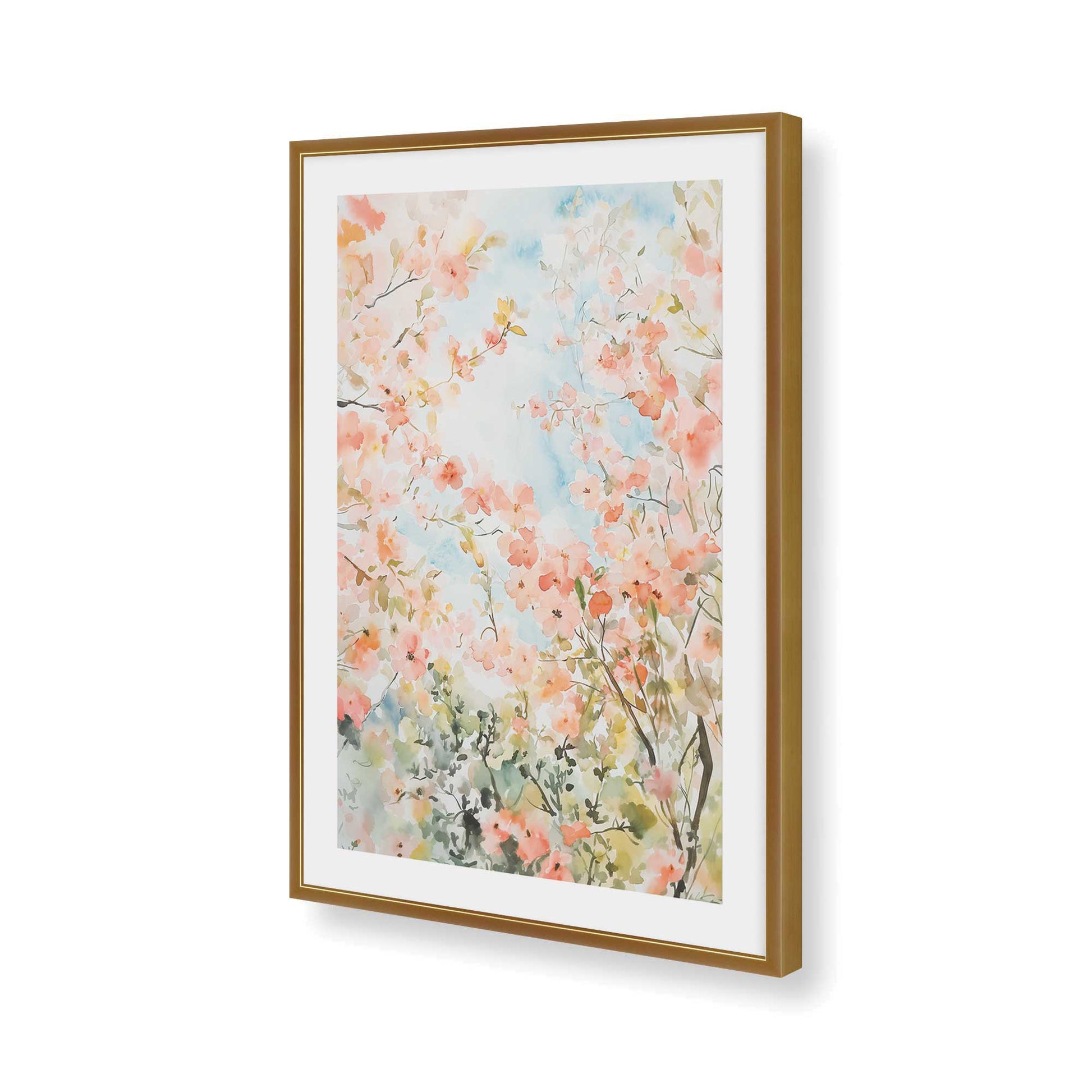 [Color:Polished Gold], Picture of art in a Polished Gold frame of the corner