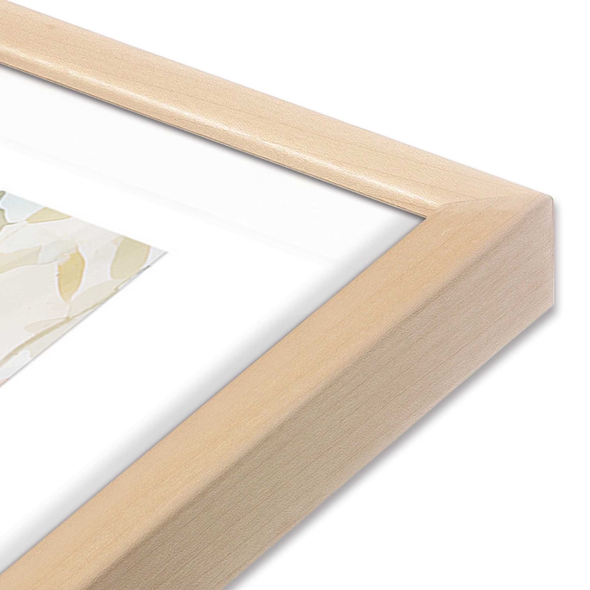 [Color:Raw Maple], Picture of art in a Raw Maple frame at an angle