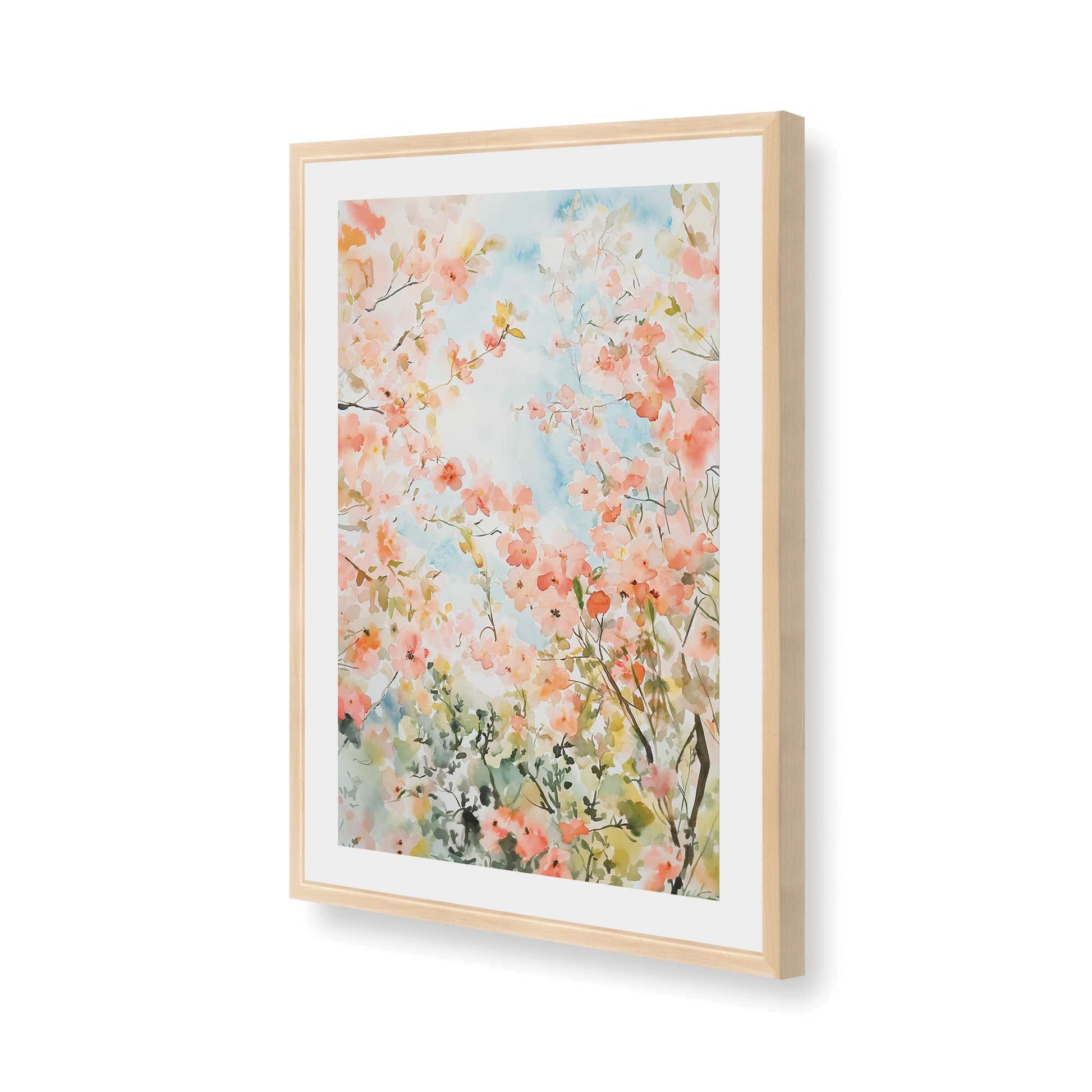[Color:Raw Maple], Picture of art in a Raw Maple frame of the corner