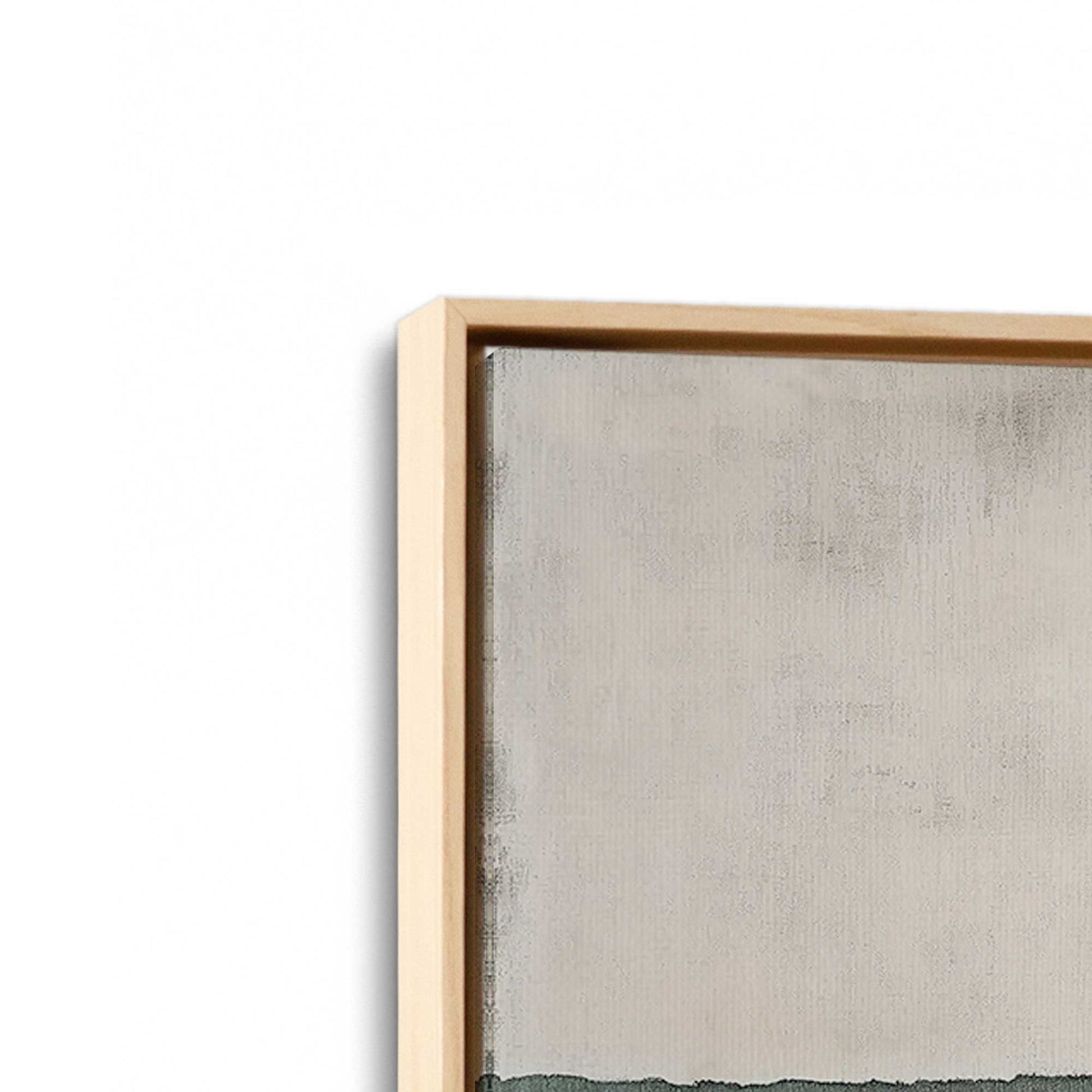 [Color:American Maple], Picture of art in a American Maple frame at an angle