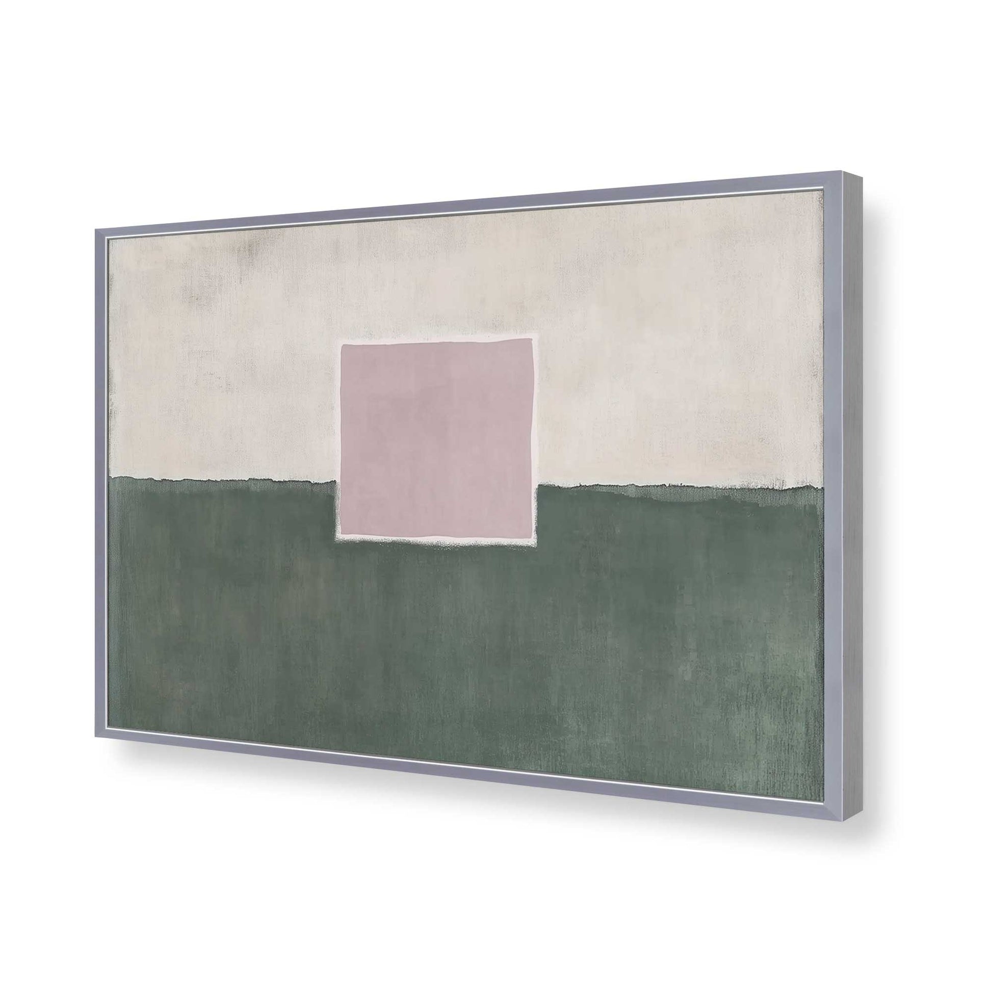 [Color:Polished Chrome], Picture of art in a Polished Chrome frame of the corner