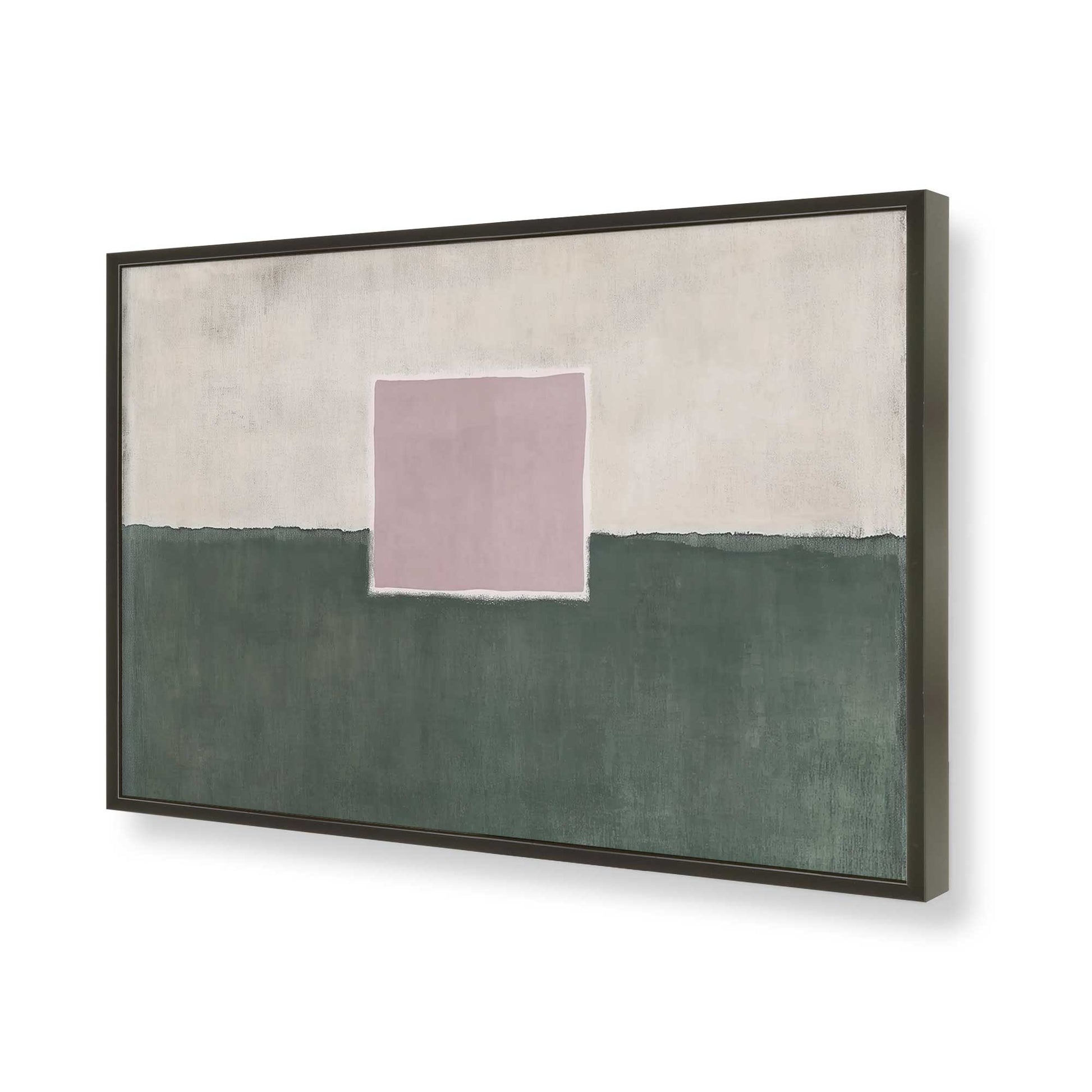 [Color:Satin Black], Picture of art in a Satin Black frame of the corner