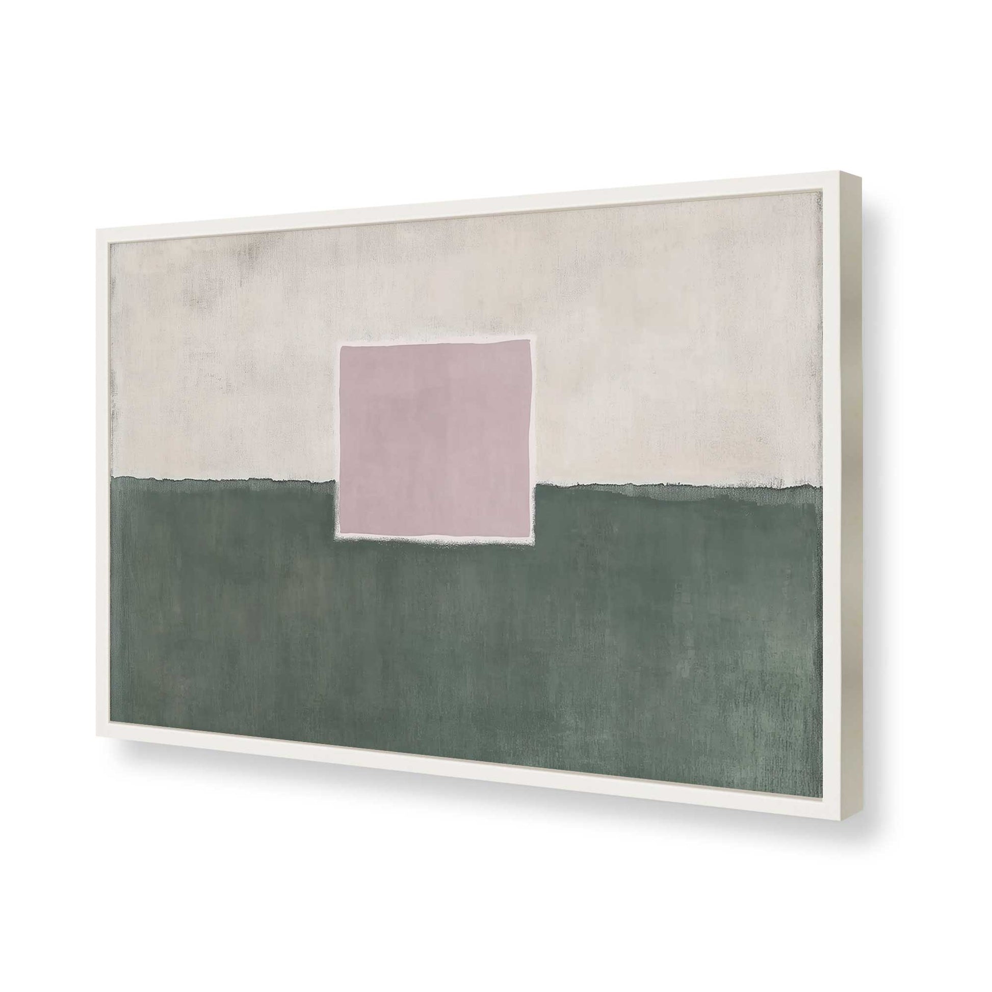 [Color:Opaque White], Picture of art in a Opaque White frame of the corner