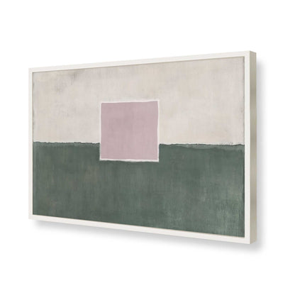 [Color:Opaque White], Picture of art in a Opaque White frame of the corner