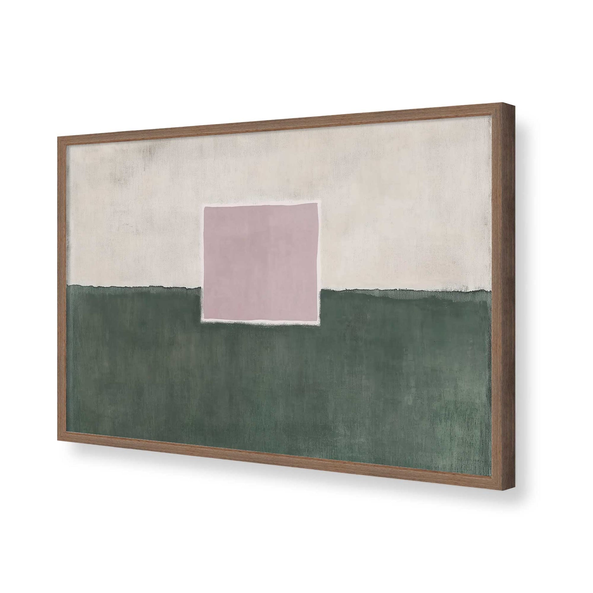 [Color:Walnut], Picture of art in a Walnut frame of the corner