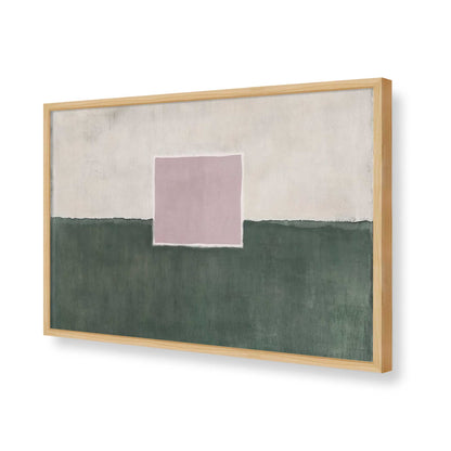 [Color:American Maple], Picture of art in a American Maple frame of the corner