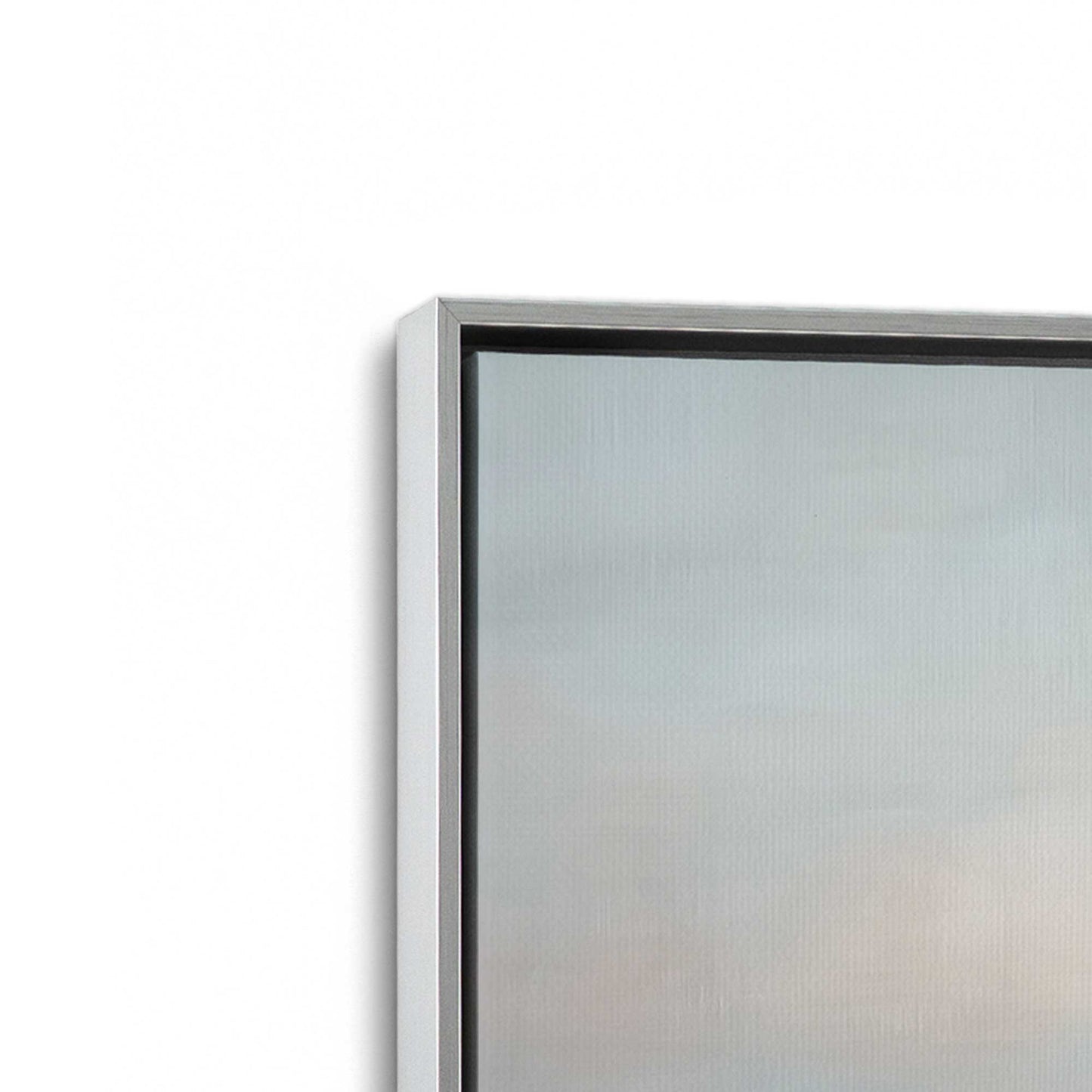 [Color:Polished Chrome], Picture of art in a Polished Chrome frame at an angle