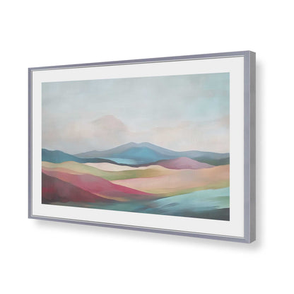 [Color:Polished Chrome], Picture of art in a Polished Chrome frame of the corner