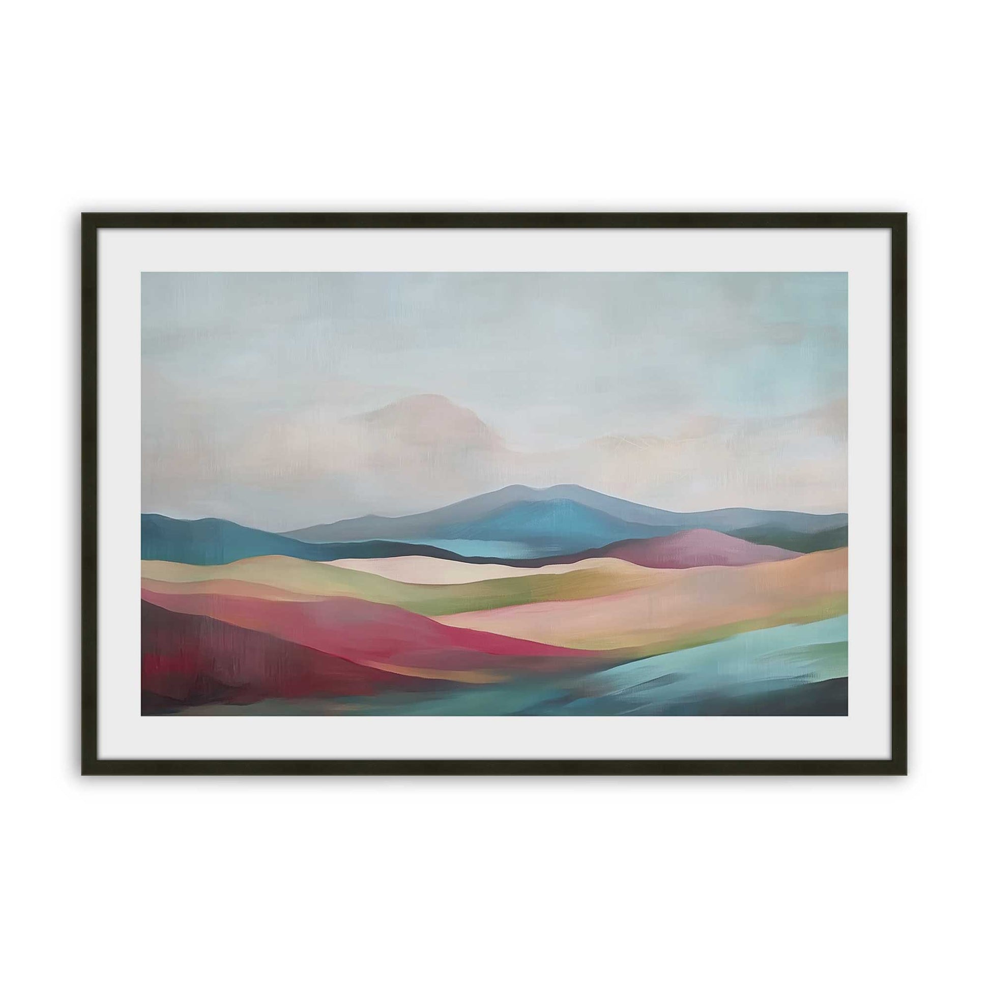 [Color:Satin Black], Picture of art in a Satin Black frame