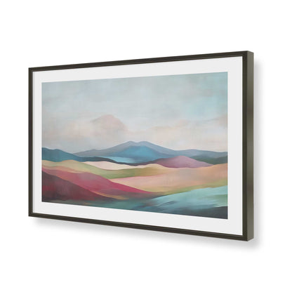 [Color:Satin Black], Picture of art in a Satin Black frame of the corner