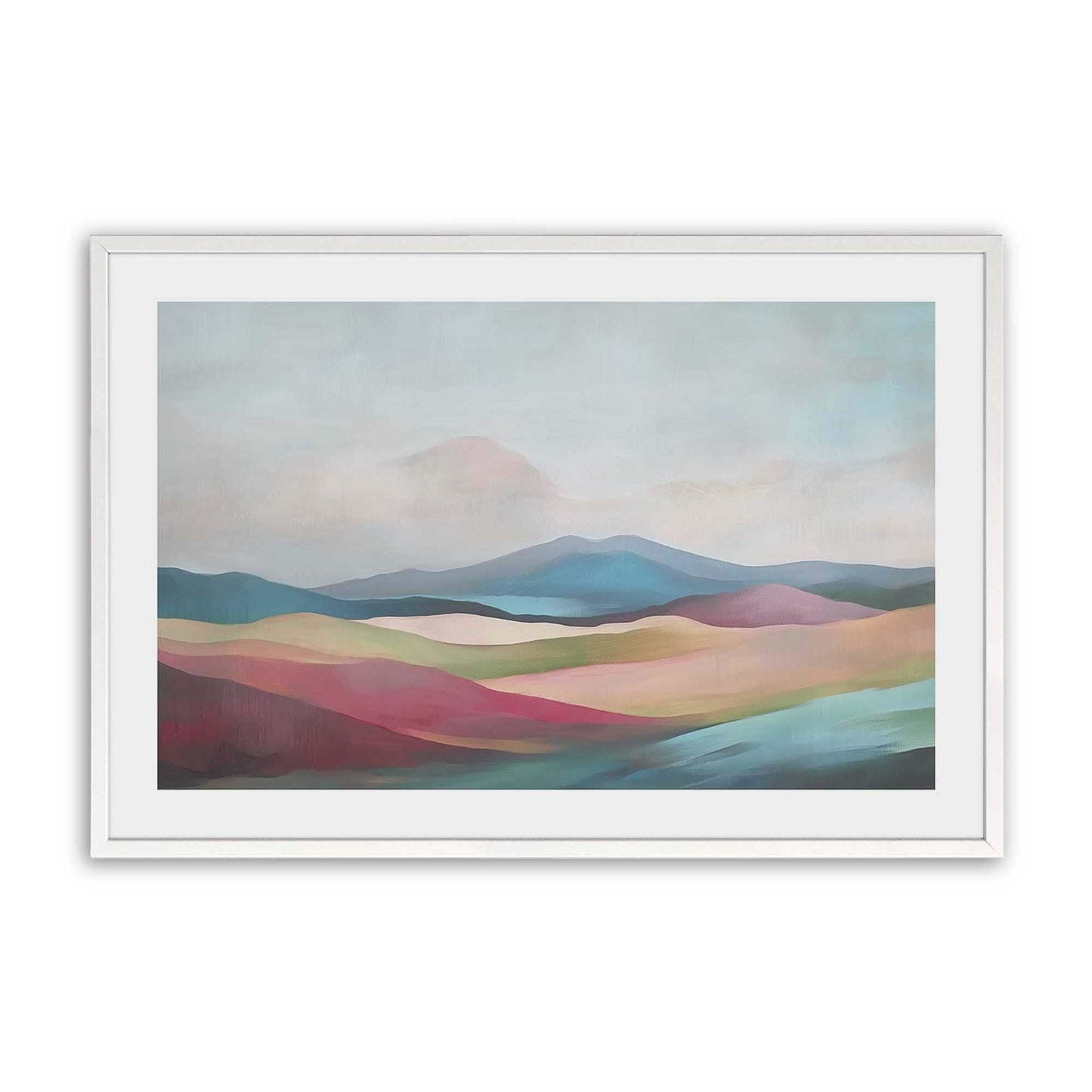 [Color:Opaque White], Picture of art in a Opaque White frame