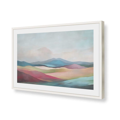 [Color:Opaque White], Picture of art in a Opaque White frame of the corner