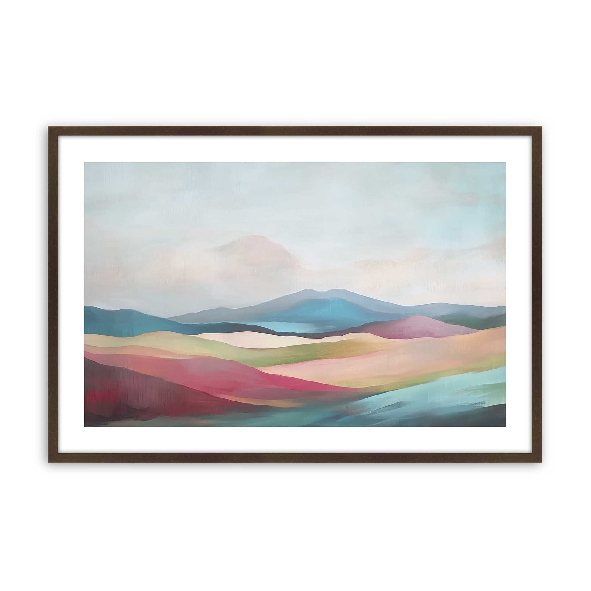 [Color:Brown], Picture of art in a Brown frame