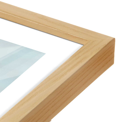 [Color:American Maple], Picture of art in a American Maple frame at an angle