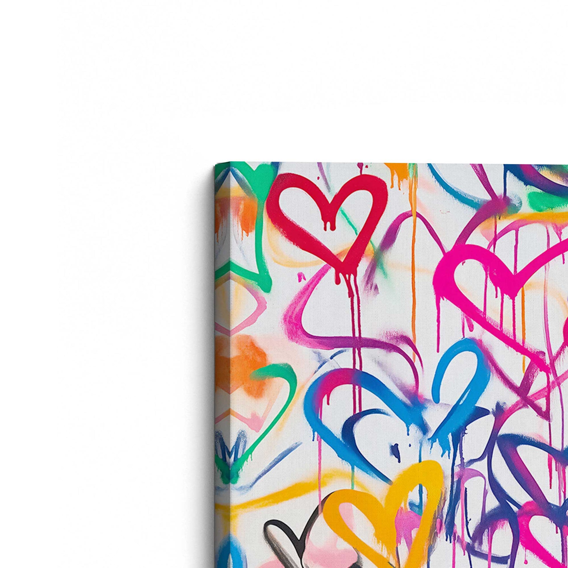 [Color:Stretched Canvas], Picture of the corner of the art
