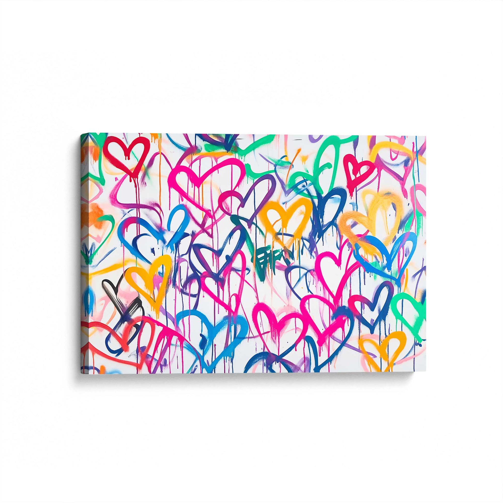 [Color:Stretched Canvas], Picture of art at an angle