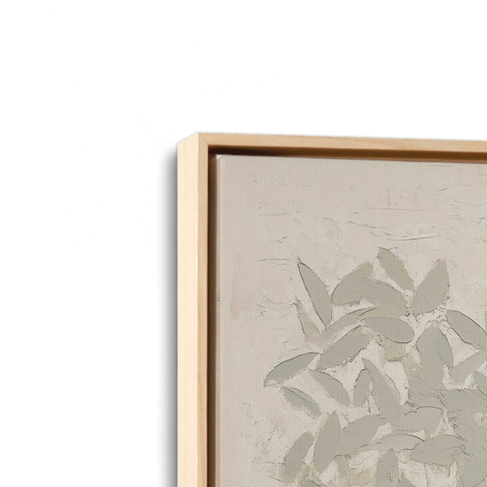 [Color:American Maple], Picture of art in a American Maple frame at an angle