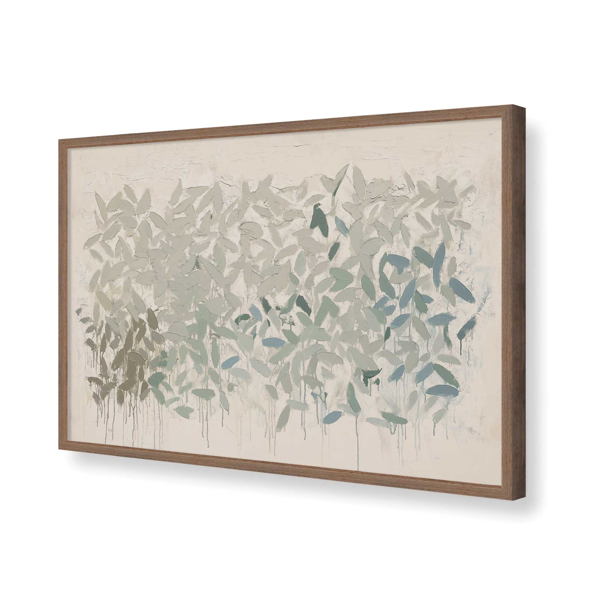 [Color:Walnut], Picture of art in a Walnut frame of the corner