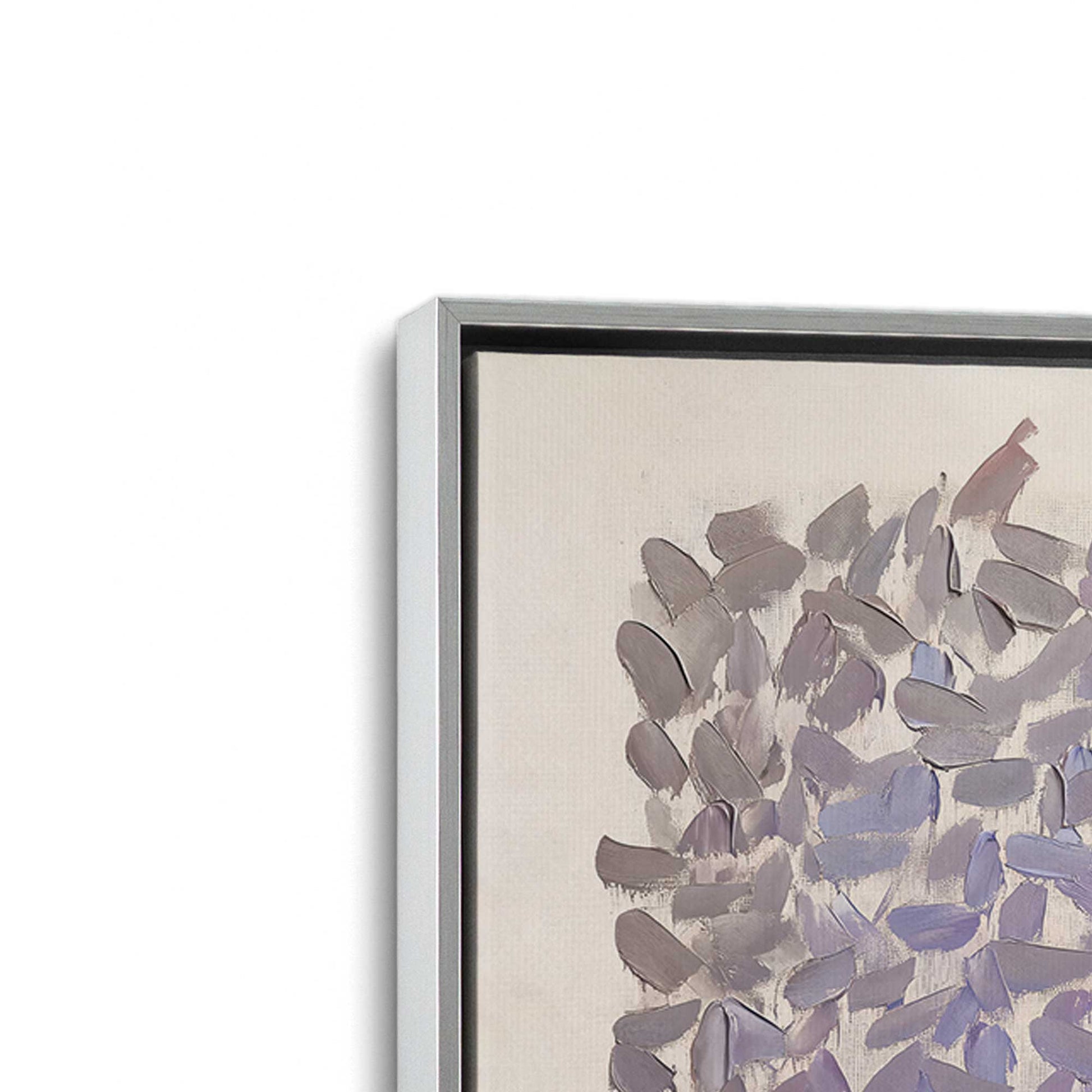 [Color:Polished Chrome], Picture of art in a Polished Chrome frame at an angle