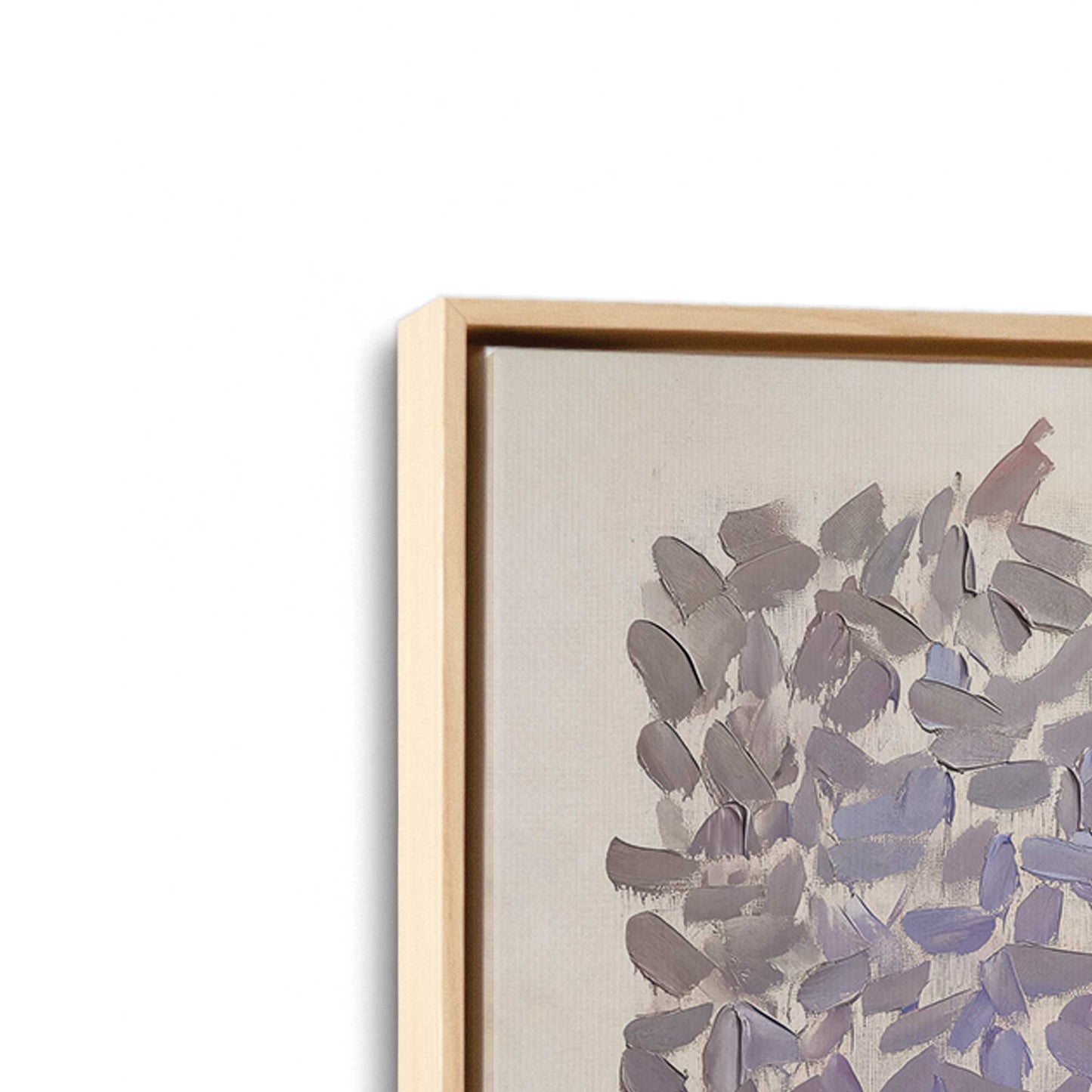 [Color:American Maple], Picture of art in a American Maple frame at an angle