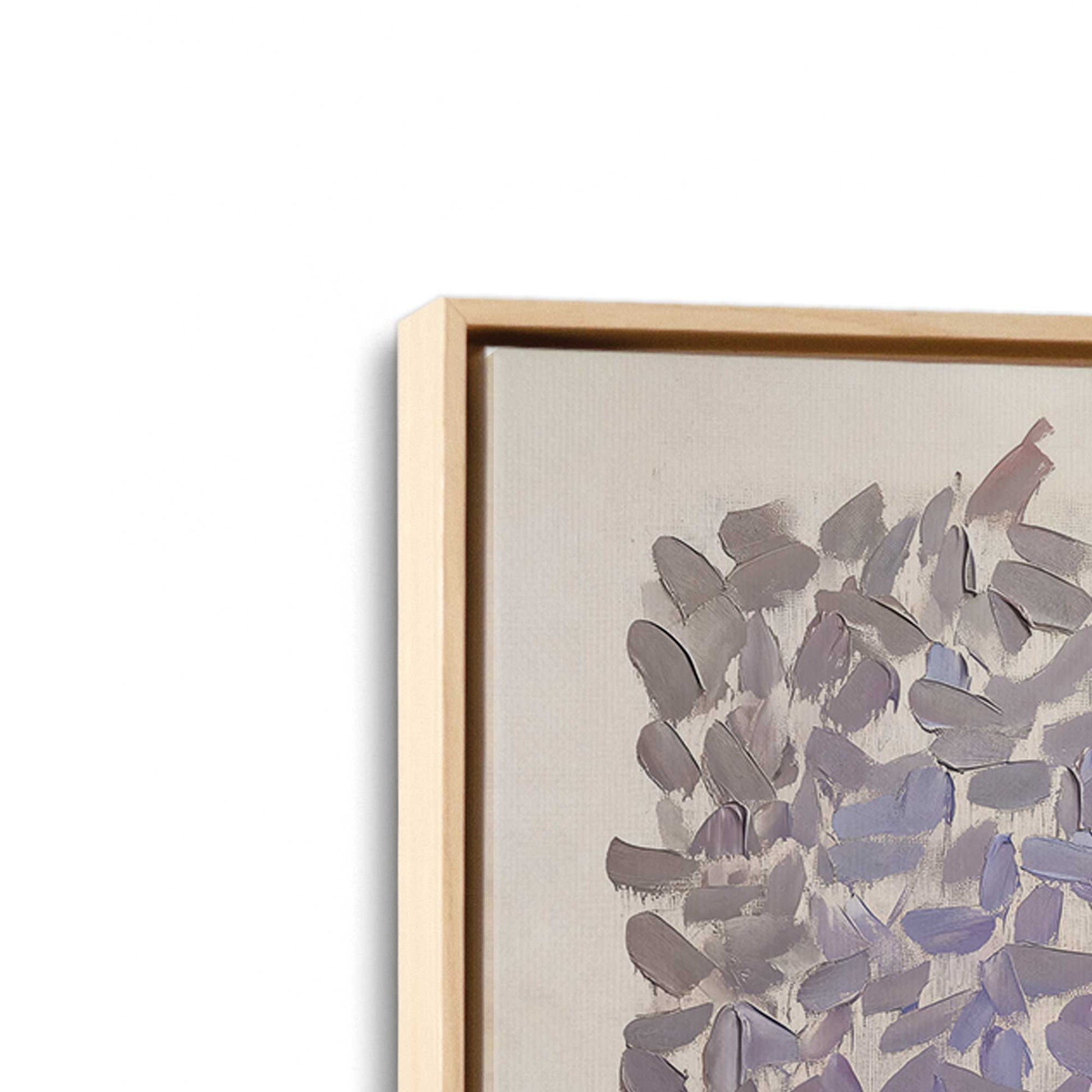 [Color:American Maple], Picture of art in a American Maple frame at an angle