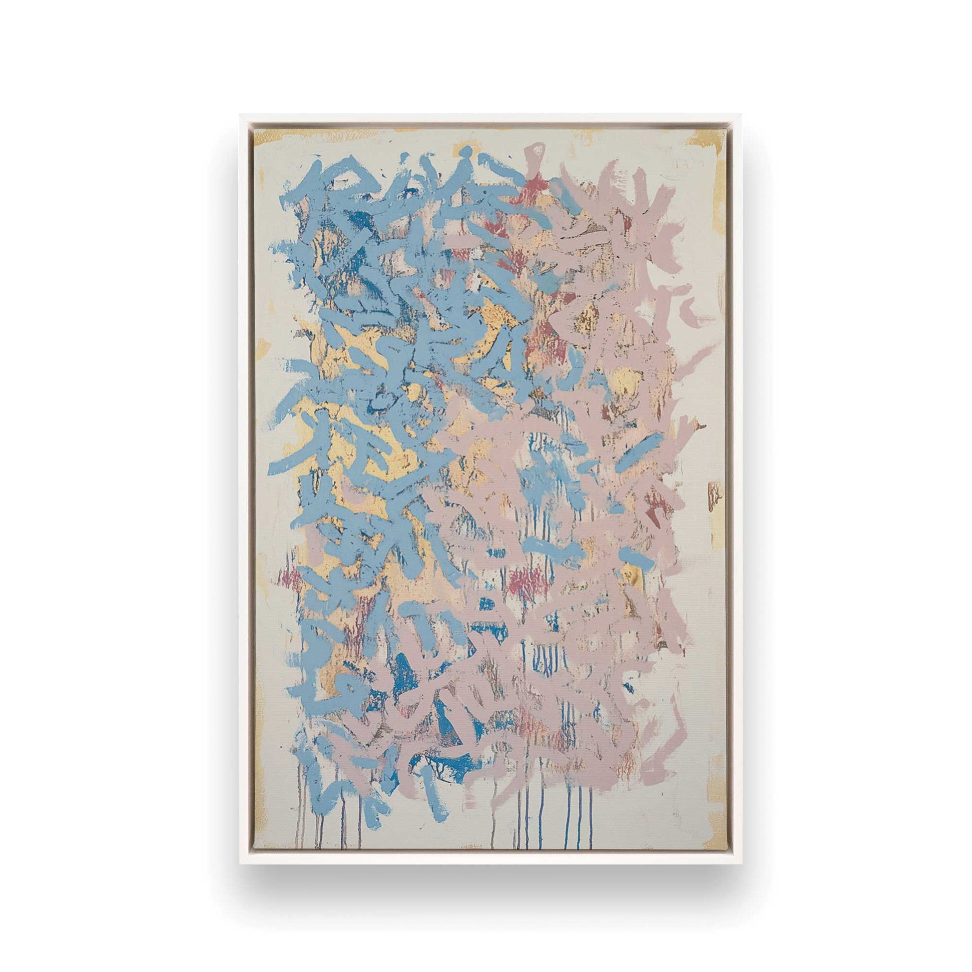 [Color:Opaque White], Picture of art in a White frame