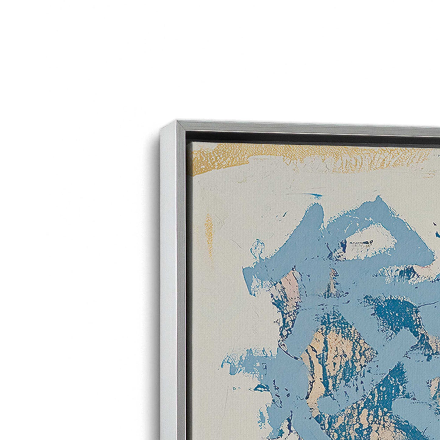 [Color:Polished Chrome], Picture of art in a Polished Chrome frame at an angle