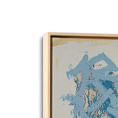 [Color:American Maple], Picture of art in a American Maple frame at an angle