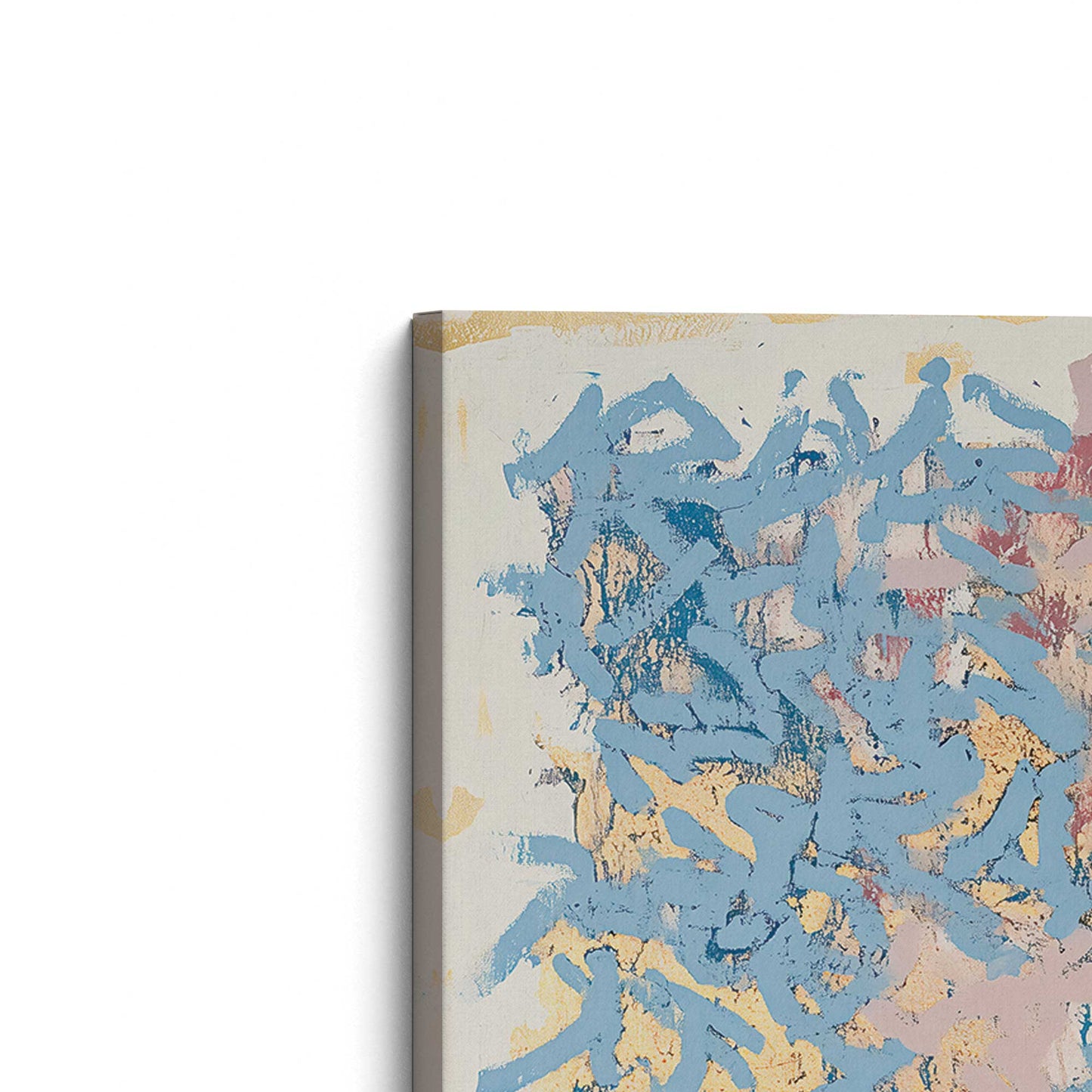 [Color:Stretched Canvas], Picture of the corner of the art