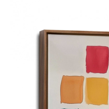[Color:Walnut], Picture of art in a Walnut frame at an angle