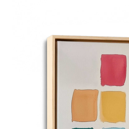 [Color:American Maple], Picture of art in a American Maple frame at an angle