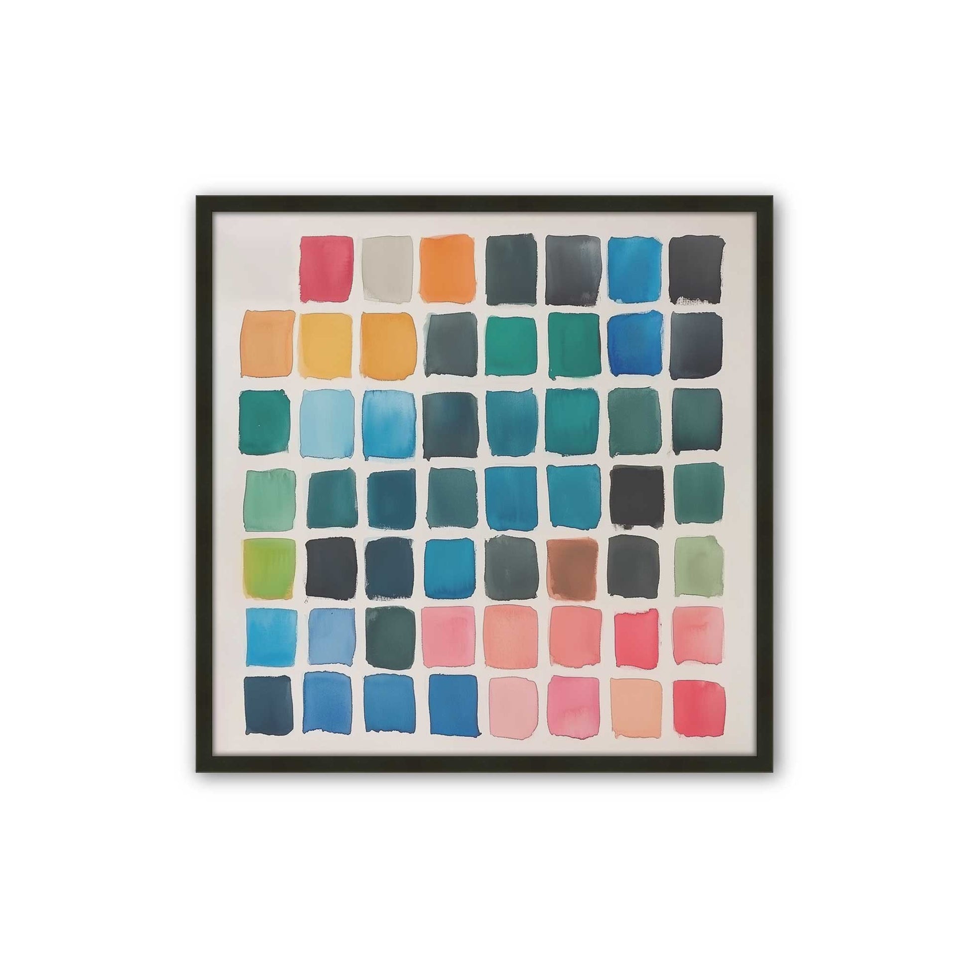 [Color:Satin Black], Picture of art in a Satin Black frame