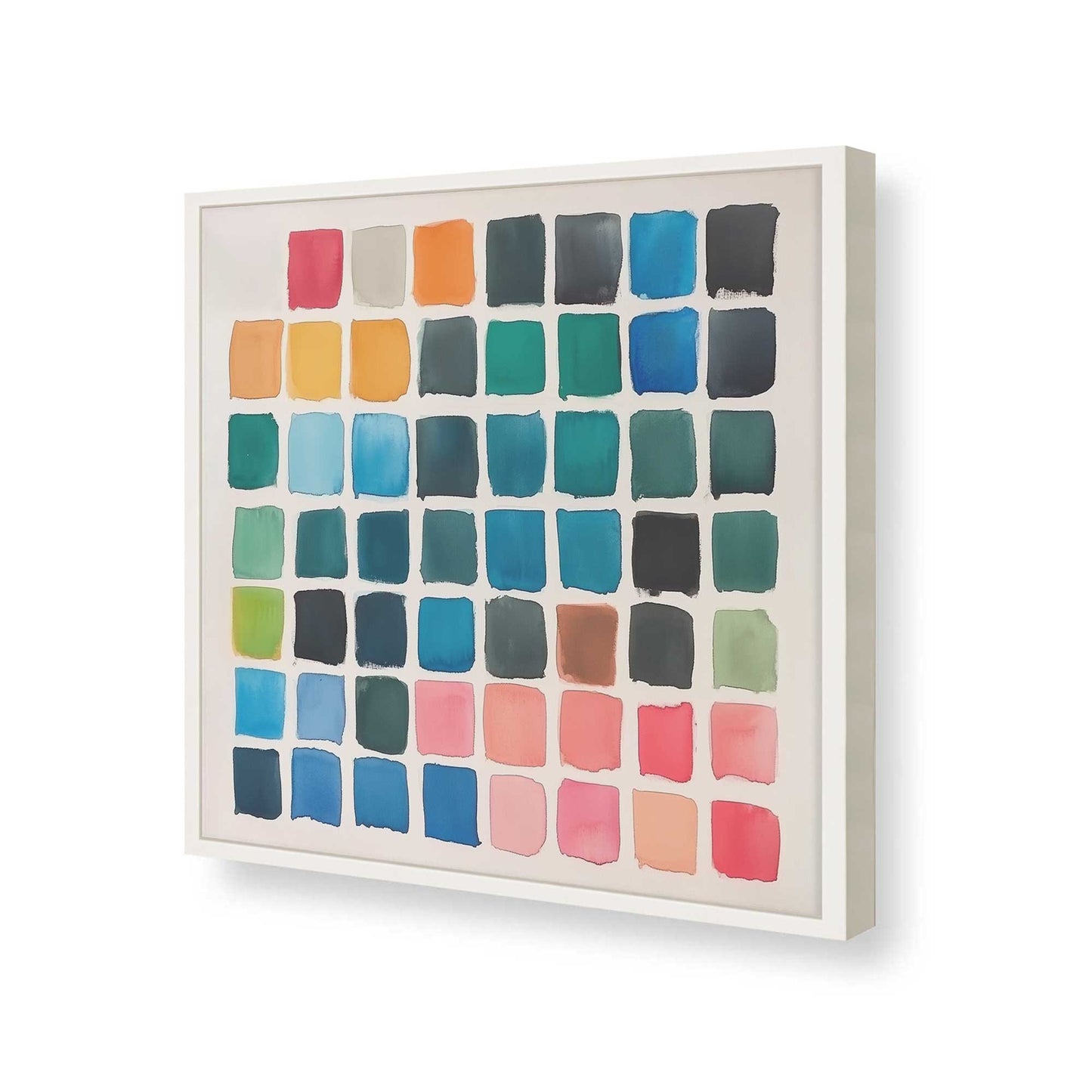 [Color:Opaque White], Picture of art in a Opaque White frame of the corner