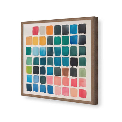 [Color:Walnut], Picture of art in a Walnut frame of the corner