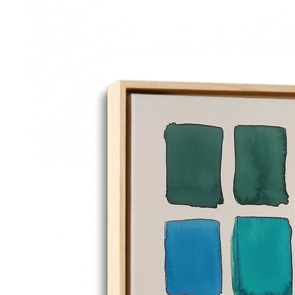 [Color:American Maple], Picture of art in a American Maple frame at an angle