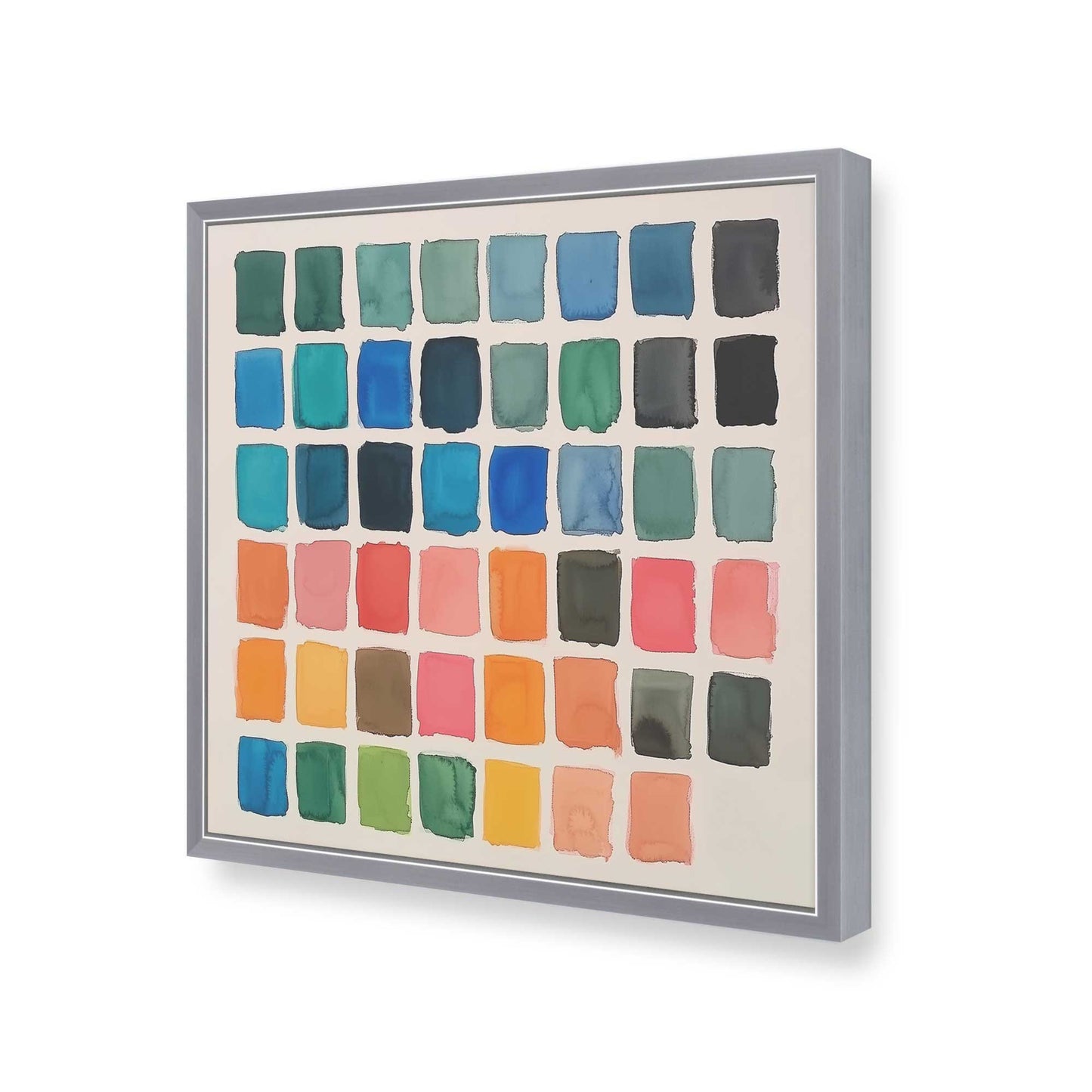 [Color:Polished Chrome], Picture of art in a Polished Chrome frame of the corner