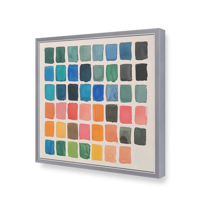 [Color:Polished Chrome], Picture of art in a Polished Chrome frame of the corner