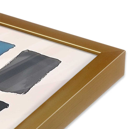 [Color:Polished Gold], Picture of art in a Polished Gold frame at an angle