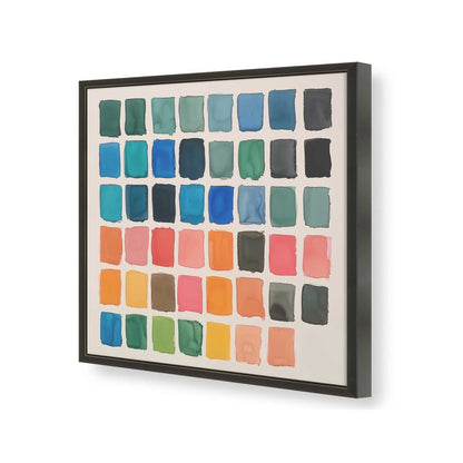 [Color:Satin Black], Picture of art in a Satin Black frame of the corner