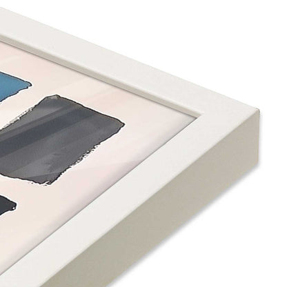 [Color:Opaque White], Picture of art in a Opaque White frame at an angle